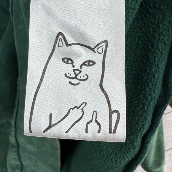 RipNDip Washed Hoodie Sweatshirt Adult Medium Green Embroidered - Picture 7 of 10